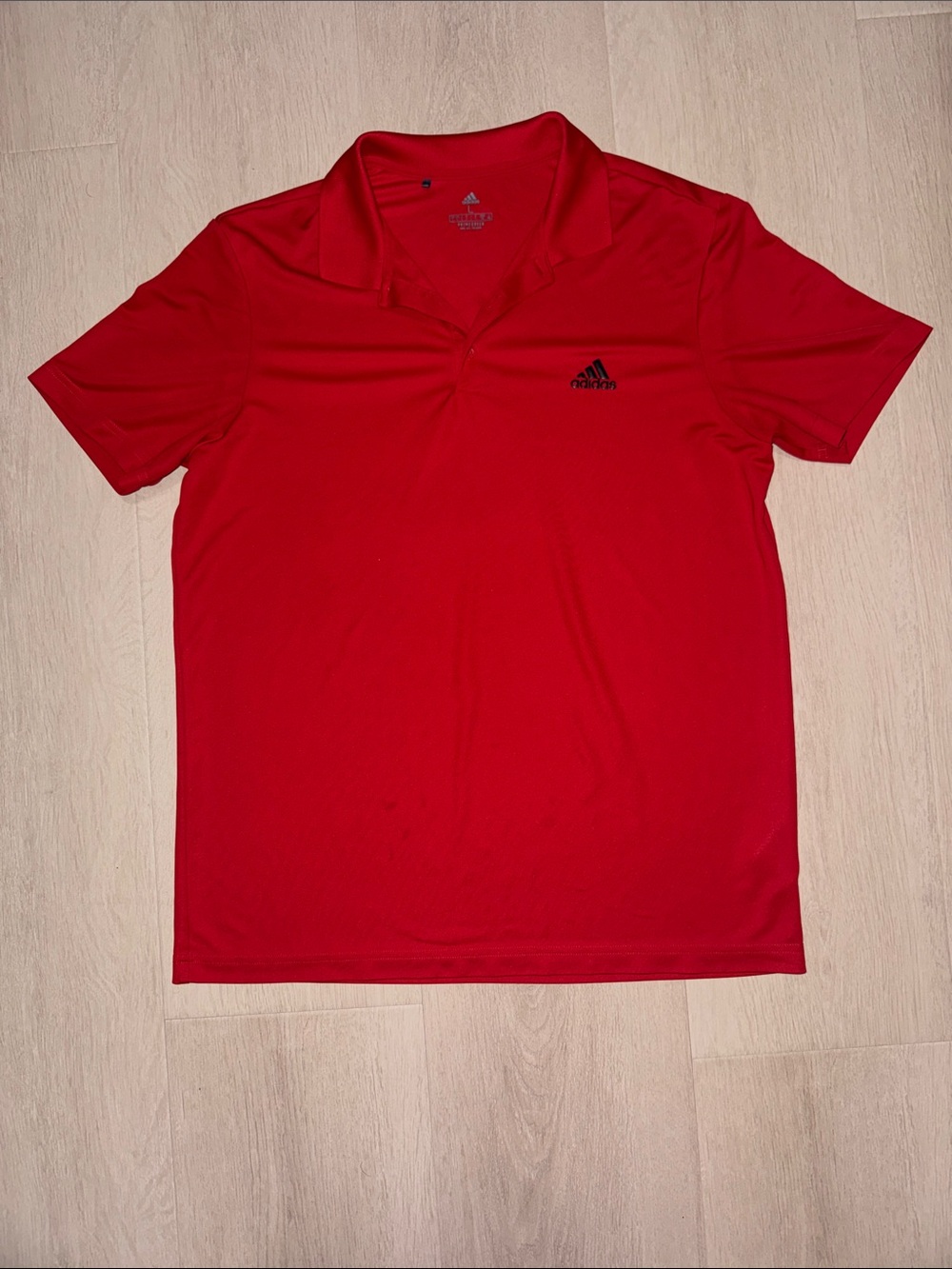 Adidas Men’s Red Polo with Black Logo